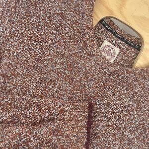 Fat Face Sweater XL Fall Orange Cotton Heavy Knitted Long Sleeve Pullover